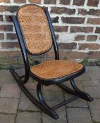 Early 20th cent childs bentwood rocking chair