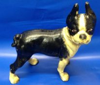 Cast iron Boston terrier money box