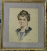 Pastel drawing with signature J Shirley-Fox 'Cimiez 1925' 54 cm x 60 cm