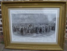 Illustrated London news print 97 cm x 77 cm