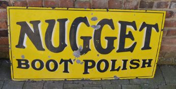 Lg enamel sign 'Nugget Boot Polish'