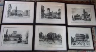 Set of Rome black and white prints