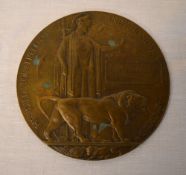 Bronze death penny marked 'Alexander Livingstone'