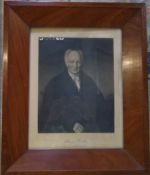 Framed Vict print of Henry Hurton, Louth bookseller 49 cm x 41 cm