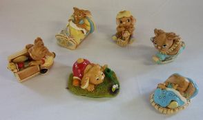 6 Pendelfin figures inc Toy tot, Alfie & Prince