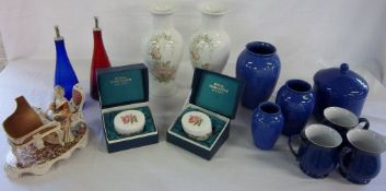 Various ceramics and glassware inc Royal Worcester & Denby