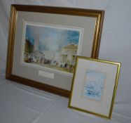 Turner print of Upgate, Louth & one other print