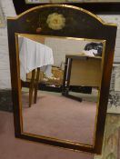 Wall mirror with hand painted frame