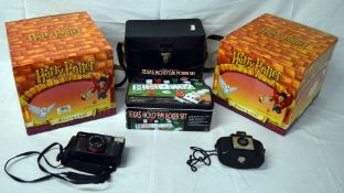 Poker set, pair of Royal Doulton Harry Potter Gringotts bookends, Kodak camera & Olympus camera