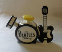 Lorna Bailey 'The Beatles' teapot (af, lid repaired)