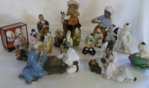 Various Chinese figurines