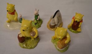 6 Royal Doulton Winnie the Pooh figures