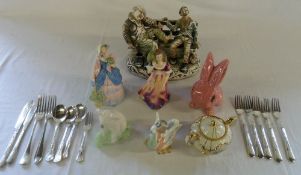 Assorted ceramics and SP inc Wedgwood & Sylvac