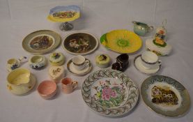 Ceramics inc Carltonware plate, collectors plates etc