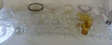 Assorted glassware