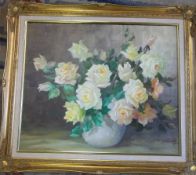 Oil painting of roses 74 cm x 64 cm
