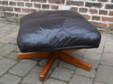 Leather foot stool