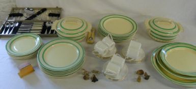 Various ceramics etc inc SP cutlery set