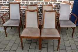 4 G Plan dining chairs & 2 similar carvers