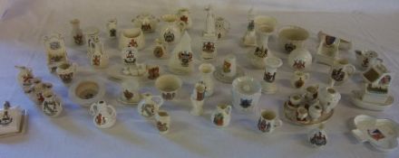 Various items of crested ware