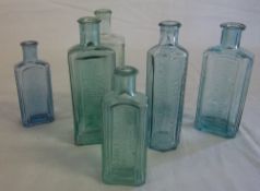 Box of Lincoln glass bottles