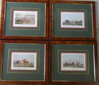 4 original Aquatints by Henry Alken (steel engraving by George Hunt C1840) 44.5 cm x 39.5 cm each