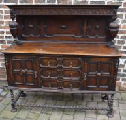 1930s oak court cupboard