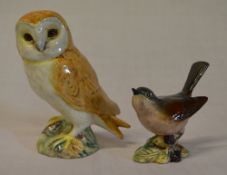 Beswick owl & whitethroat bird