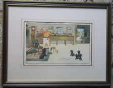 Cecil Aldin print "Has lost his Fiddle-stick" 36 cm x 47 cm