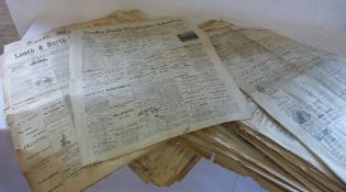 Quantity of Lincolnshire newspapers 1890's onwards