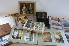 Box of mainly modern postcards albums & postcards