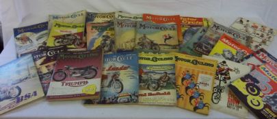 Various Motor Cycle & Motor Cycling magazines ranging from 1935 - 1964 including show and TT