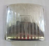 Silver cigarette case approx 2.91 oz Chester 1924