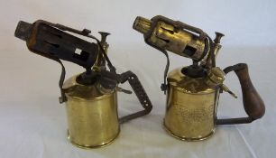 2 Max Sievert of Stockholm brass blow lamps