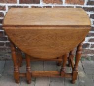 Oak gate leg table