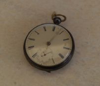 Silver pocket watch marked 'Richard Hornby', Chester 1837