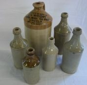 Box of Lincoln stoneware bottles
