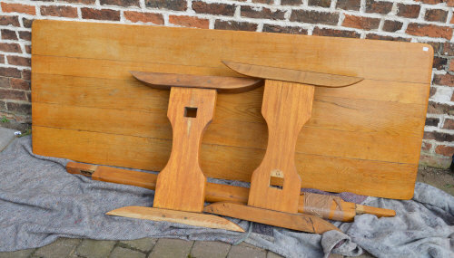 Oak refectory table