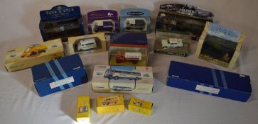 Corgi die cast model cars inc Weetabix, Cadburys, Royal Mail etc & 3 replica Dinky model cars