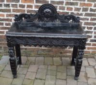 Late 19th/early 20th cent carved oak serving table