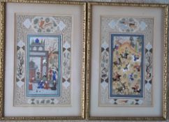 Pr of original persian paintings 28.5 cm x 39 cm