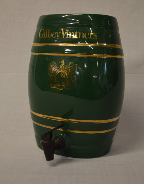 Gilbey Vinters ceramic keg