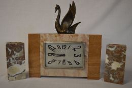 Art Deco clock garniture