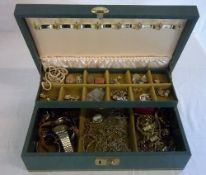 Jewellery box with costume jewellery