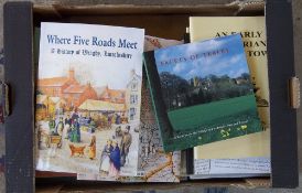 Box of Lincolnshire books inc A History of Wragby & Facets of Tealby