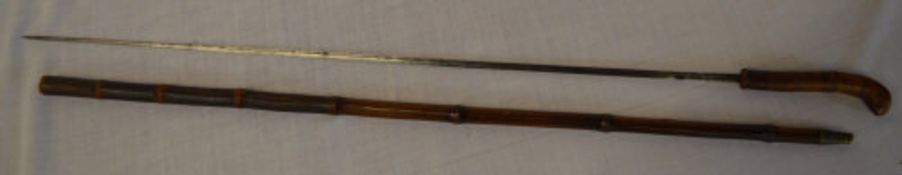 Bamboo sword stick