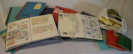 7 stock books of world stamps, 2 stamp albums of GB & foreign, 4 FDC albums & a lg bag of loose