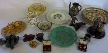 Various items inc men's cufflink's, Mason and Wedgwood