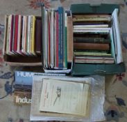 3 boxes of pamphlets & books relating to Lincolnshire etc inc County reports, farming memories &