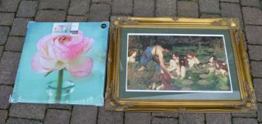 2 Next canvas pictures & J. W. Waterhouse framed print